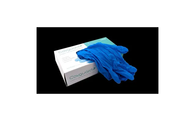 Covguard Nitrile Powder Free Disposable Gloves Box 100 - Blue