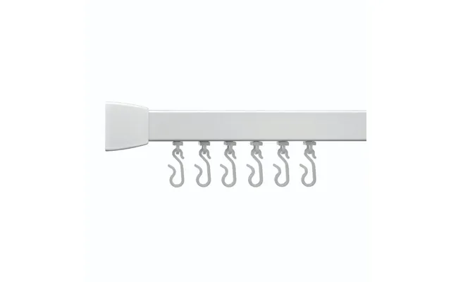 Croydex Professional Profile 800 Standard Shower Rail 2135mm - White