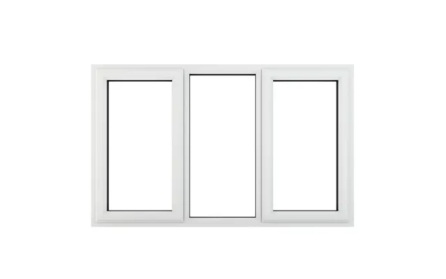 Crystal Triple Glazed Window Left & Right Hand 1770 X 1115mm Clear - White
