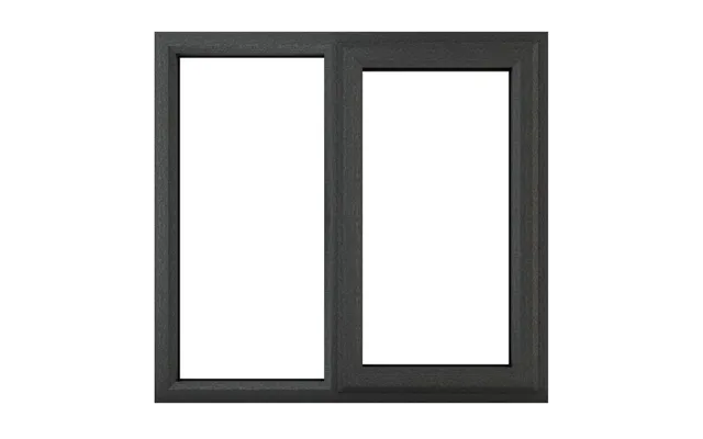 Crystal Triple Glazed Window Right Hand 1190 X 1040mm Clear - Grey White