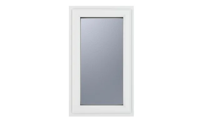 Crystal Triple Glazed Window Right Hand 610 X 820mm Obscure - White