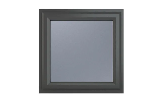 Crystal Triple Glazed Window Top 610 X 610mm Obscure - Grey White