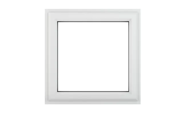 Crystal Upvc A Rated Window Top Opener 610 X 610mm Clear - White