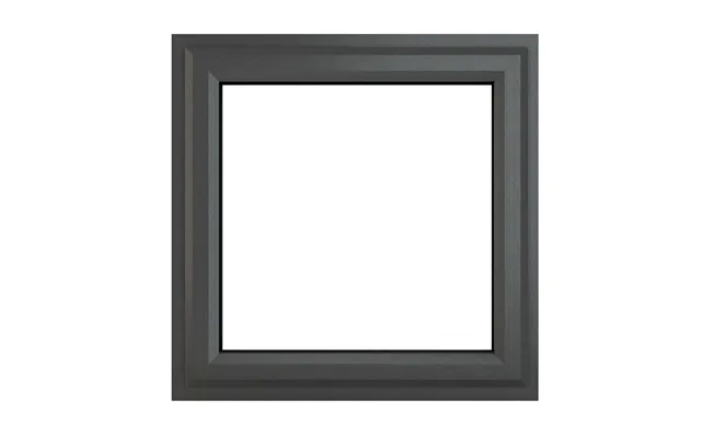 Crystal Upvc A Rated Window Top Opener 820 X 820mm Clear - Grey External White Internal