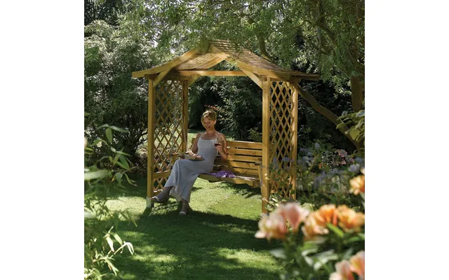 Dartmouth Swing Seat 2330 X 2235 X 1090mm - Natural Timber Finish
