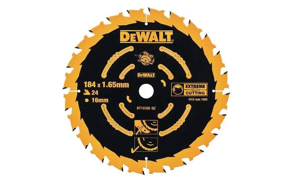 Dewalt Dt10302-qz Elite Series Circular Saw Blade 24t 184mm X 16mm