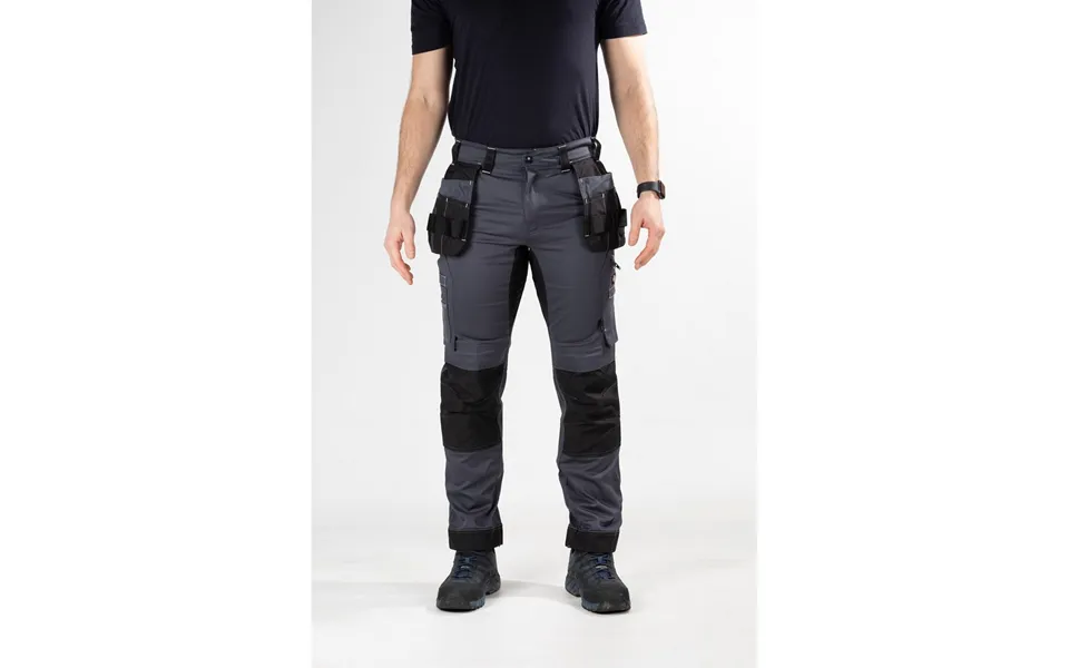 Dickies Holster Universal Flex Trousers - Grey Black