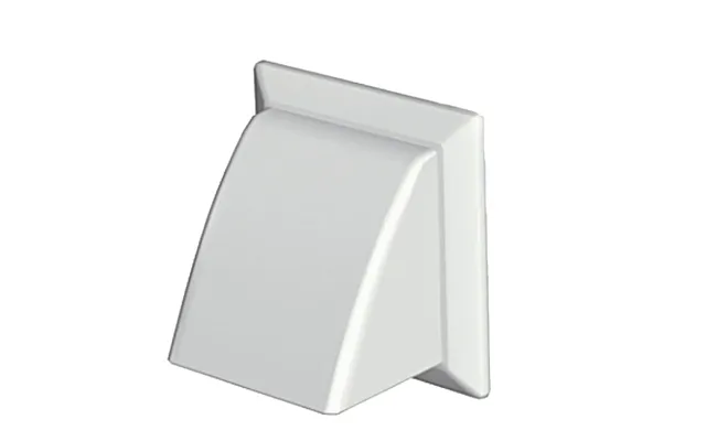 Domus 100mm Wall Outlet With Cowl & Damper - White