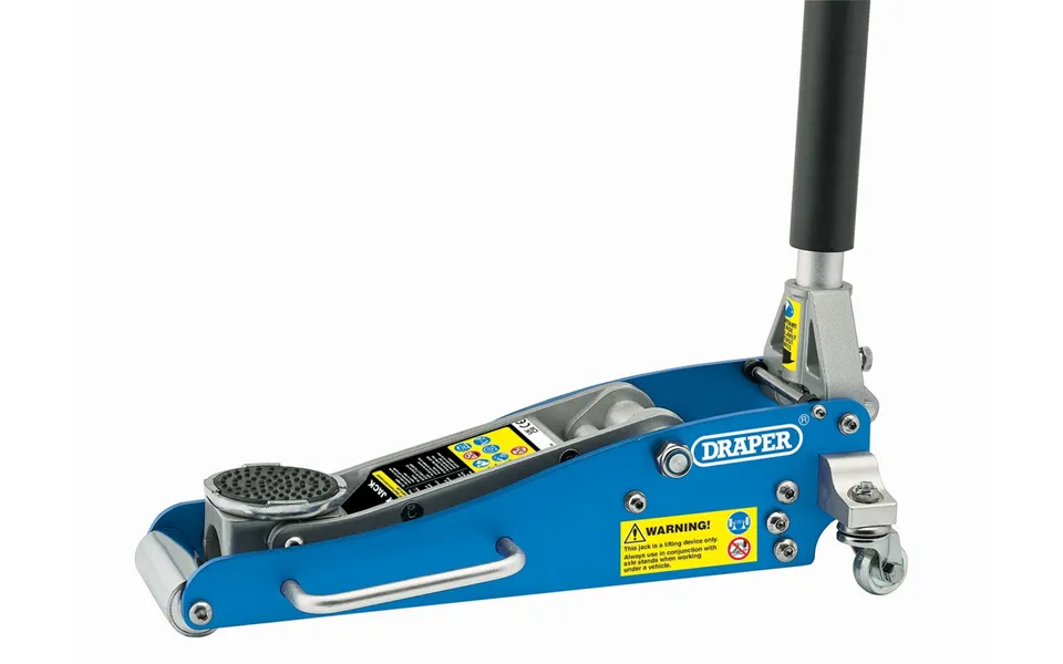 Draper Aluminium Low Profile Trolley Jack - 1.25 Tonne