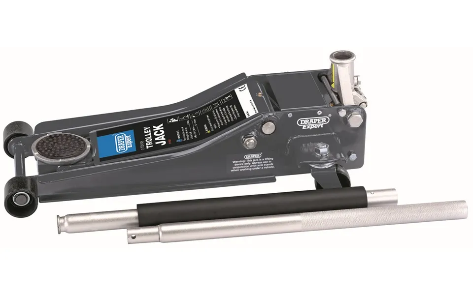 Draper Expert Professional Low Profile Garage Trolley Jack - 2 Tonne