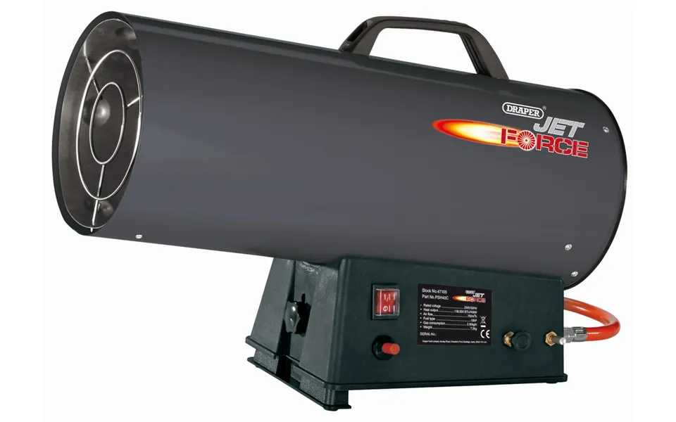 Draper Propane Heater - 40kw, 136kbtu