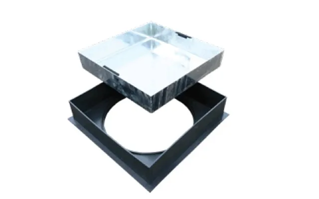Ej 10tn Block Paviour Manhole Cover With Poly Frame 450 X 450 X 80mm