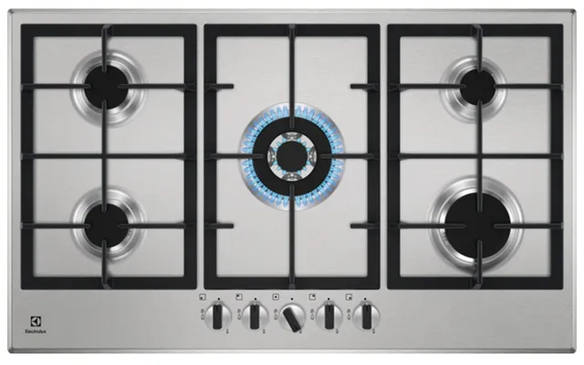 Electrolux Integrated Gas Hob 85cm - Stainless Steel Kgs9536x