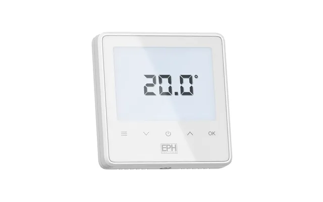 Eph Recessed Touch Thermostat Mains Operated - White
