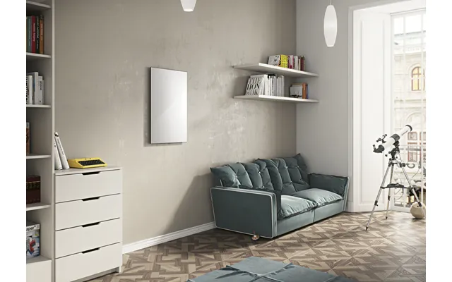 Eucotherm Glass Infrared Slim Panel Radiator 600 X 900mm White