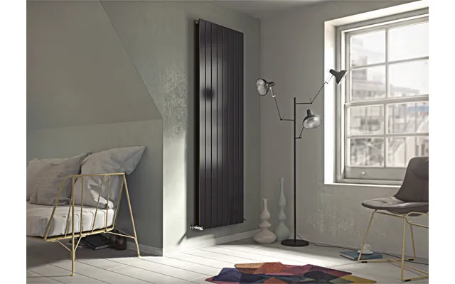 Eucotherm Mars Duo Vertical Flat Panel Radiator 1800 X 295mm Anthracite