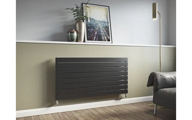 Eucotherm Mars Horizontal Flat Panel Radiator 595 X 1800mm Anthracite