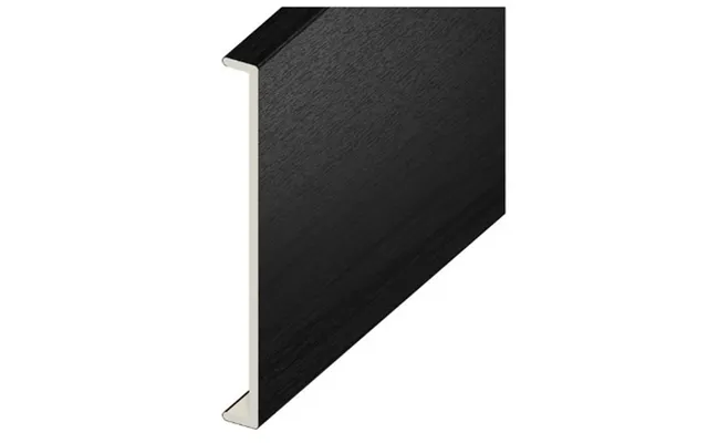 Eurocell Woodgrain Double Capping Board 5mtr X 350mm - Black Ash