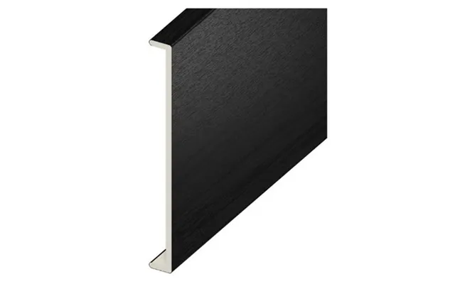 Eurocell Woodgrain Double Capping Board 5mtr X 450mm - Black Ash