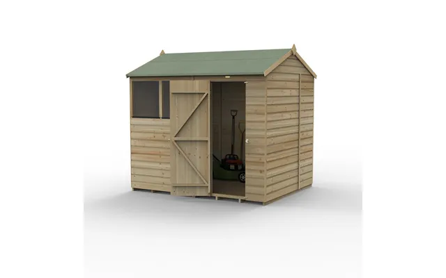 Forest Beckwood Reverse Apex Shed - Single Door, 2 Windows