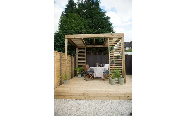 Forest Garden Forest Dining Pergola 2800 X 3040 X 2440mm Treated Timber