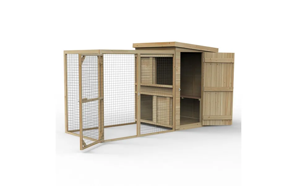 Forest Large Dog Kennel & Run 1376 X 3072 X 1812mm