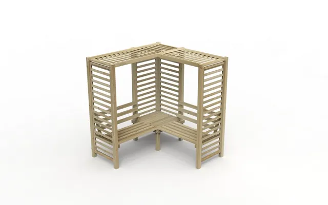 Forest Pressure Treated Firenze Corner Arbour 1805 X 1805 X 1970mm