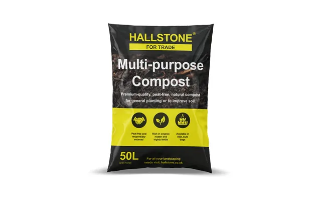 Hallstone Multi-purpose Peat Free Natural Compost 50ltr