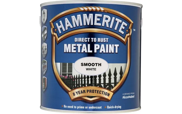 Hammerite Metal Paint Smooth Finish 2.5ltr White