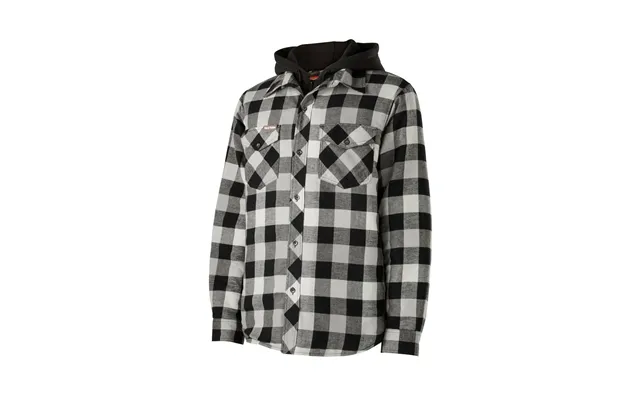 Hard Yakka Quilted Flannel Shacket - Grey