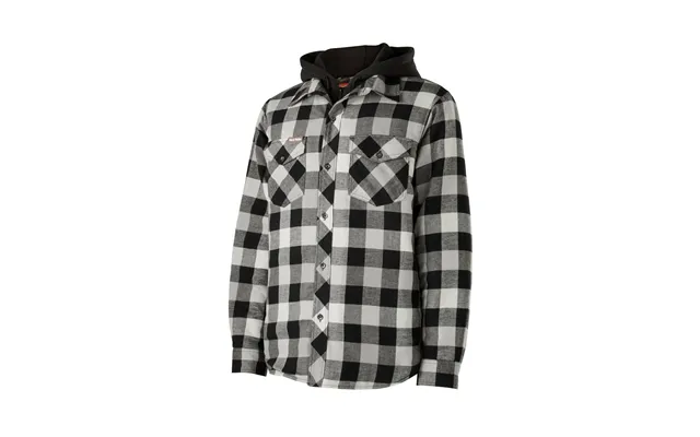 Hard Yakka Quilted Flannel Shacket - Grey
