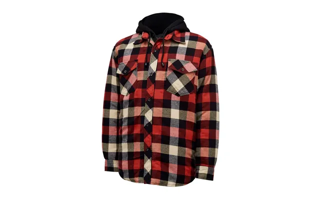 Hard Yakka Quilted Flannel Shacket - Red