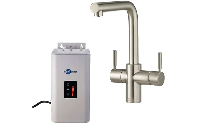 Insinkerator 3n1 L Shape Tap, Neo Tank & Filter Pack - Brushed Steel 44837b