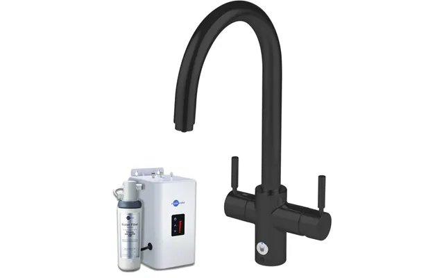 Insinkerator 4n1 J Shape Tap, Neo Tank & Filter Pack - Black Velvet 45094 45357aw Pk