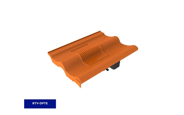 Inventive Double Pantile Tile Vent - Terracotta Single