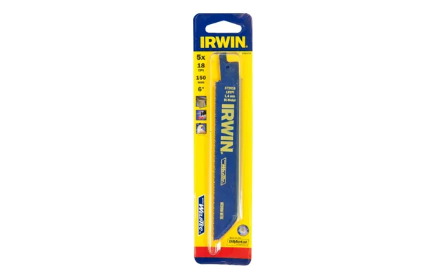 Irwin Sabre Saw Blades For Metal 150mm 5 Pack 618r