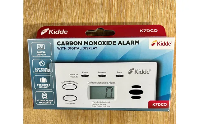 Kidde 7dcoc Digital Carbon Monoxide Alarm With 10-year Sensor - White