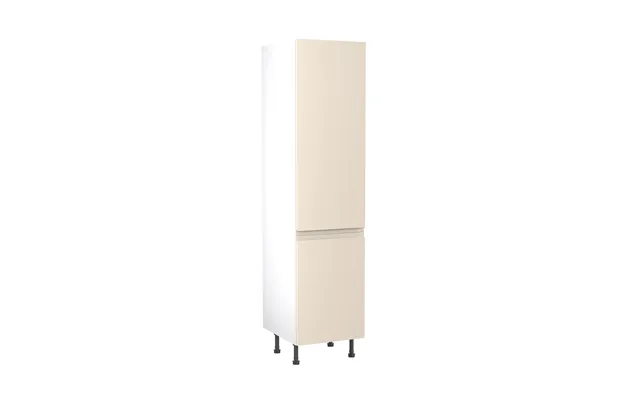 Kitchenkit Flatpack J-pull 500 Larder Cabinet 1970 X 500 X 570mm Hxwxd - Gloss Cashmere