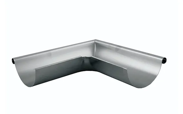 Lindab Magestic Steel Rainwater System External 90deg Gutter Angle Rvy 125mm - Galvanised