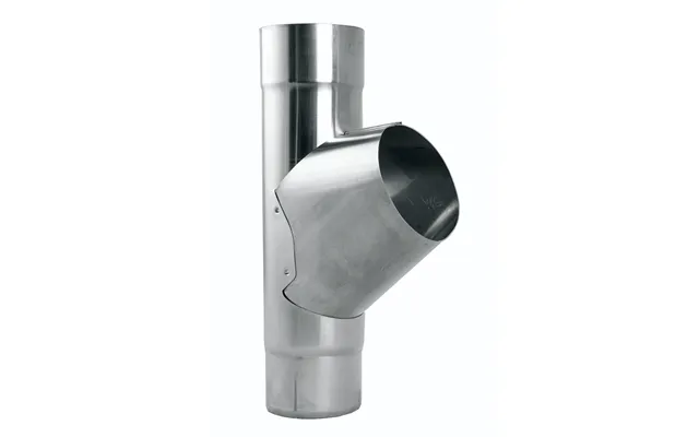 Lindab Magestic Steel Rainwater System Pipe Branch Gror 75mm - Galvanised