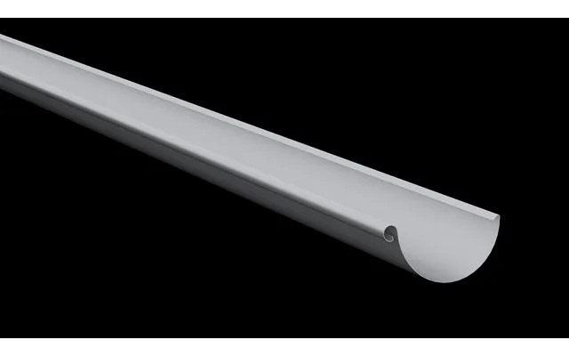Lindab Rainline Steel Half Round Gutter 125mm X 3mtr - Black