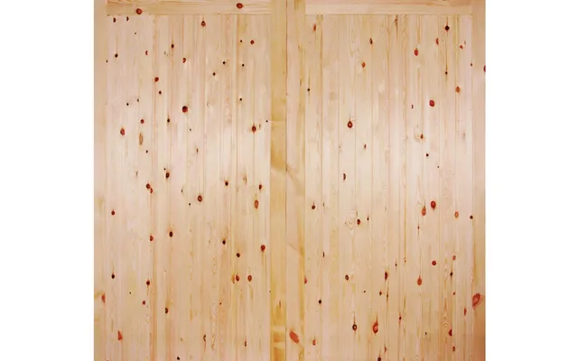 Lpd 44mm Fl&b Garage Door - 2135 X 2135 84 Unfinished Redwood