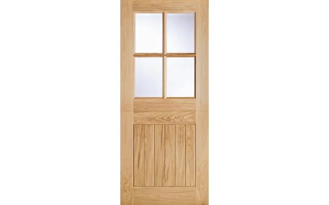 Lpd Cottage Oak External Door - Stable 4l Clr Dg 1981 X 838mm Osta4l33