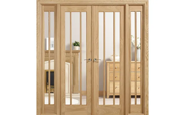 Lpd Lincoln W6 Glazed Internal Room Divider Set 2031 X 1904mm Unfinished Oak