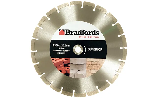 Marcrist Bradfords Superior Segmented Diamond Blade 300mm X 20mm
