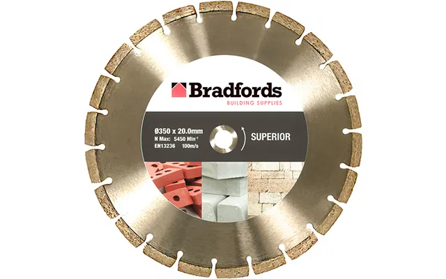 Marcrist Bradfords Superior Segmented Diamond Blade 350mm X 20mm