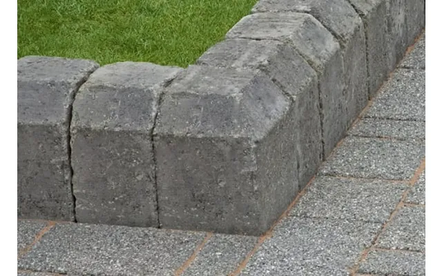 Marshalls Tegula 90 Degree External Return Driveway Kerb - Pennant Grey Each