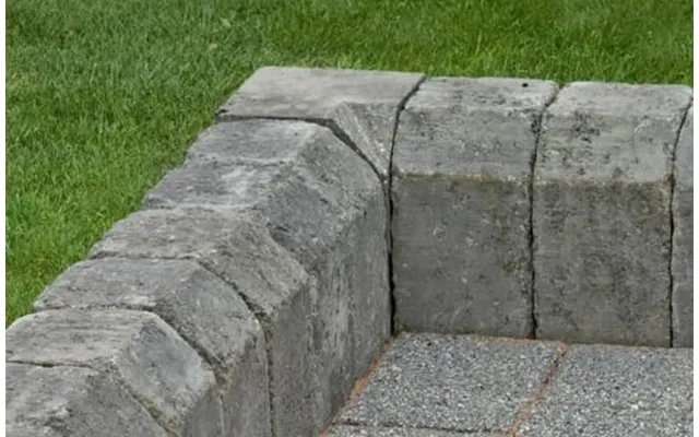 Marshalls Tegula 90 Degree Internal Return Driveway Kerb - Pennant Grey Each