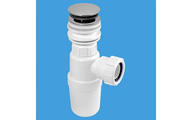 Mcalpine Basin Clicker Waste & Bottle Trap 1.25 White Bk1 product image