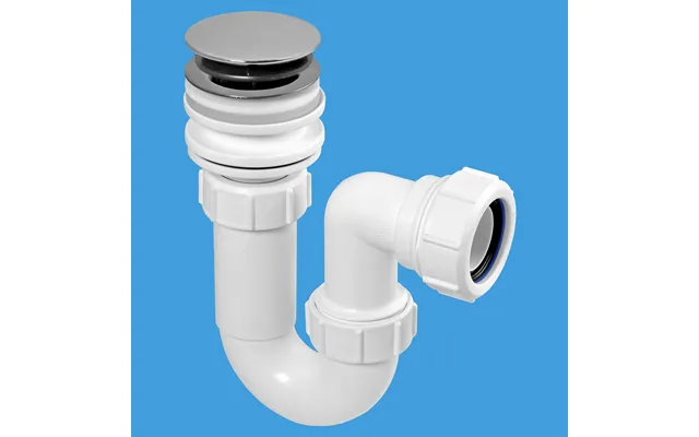 Mcalpine Basin Clicker Waste & Tubular Trap 1.25 White Bk2 product image